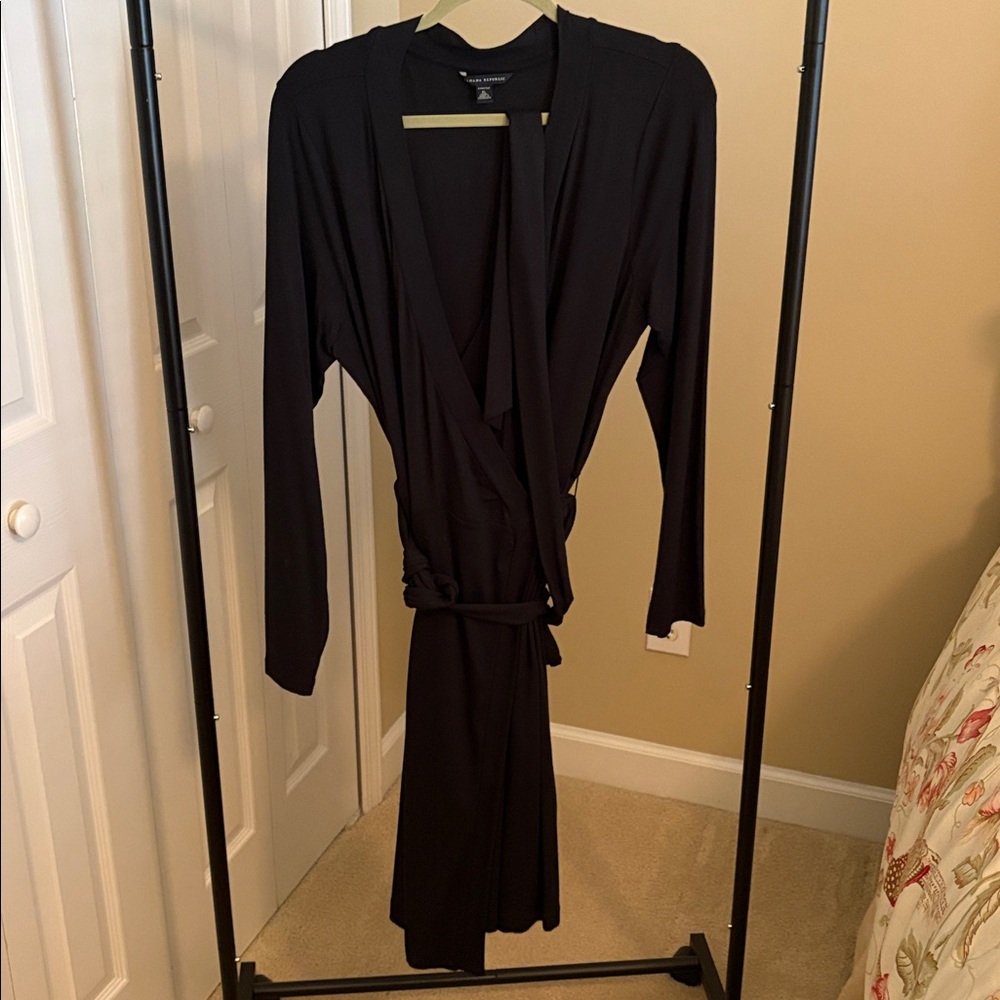 Banana Republic Black Wrap Dress